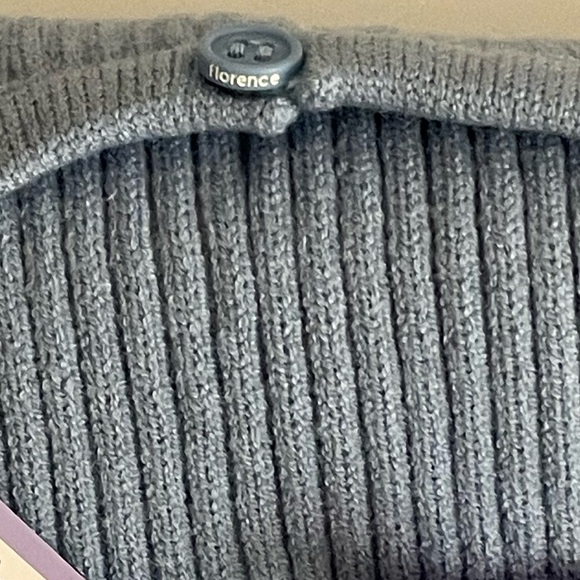 NWT florence by mills Bright Side Peek-a-Boo Button Up Tank M Endless Sky - Picture 8 of 9